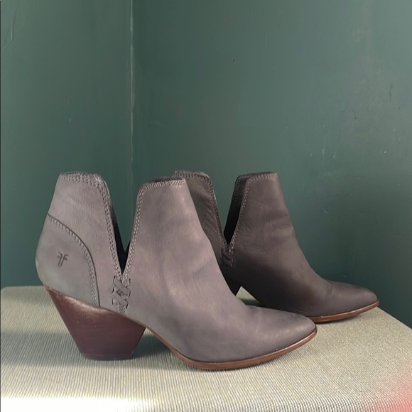 Frye Gray Ankle Boots - Picture 1 of 10